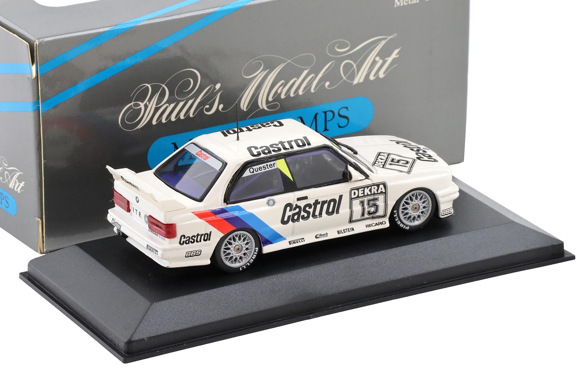 1:43 Minichamps BMW M3 E30 Sport Evo Team Linder #15 Quester Castrol