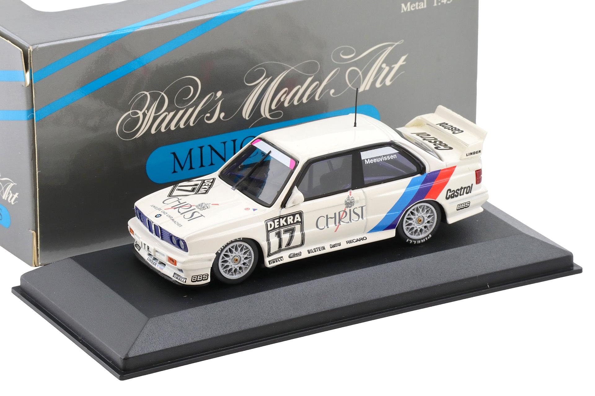 1:43 Minichamps BMW M3 E30 Sport Evo Team Linder #17 Meeuvissen Christ