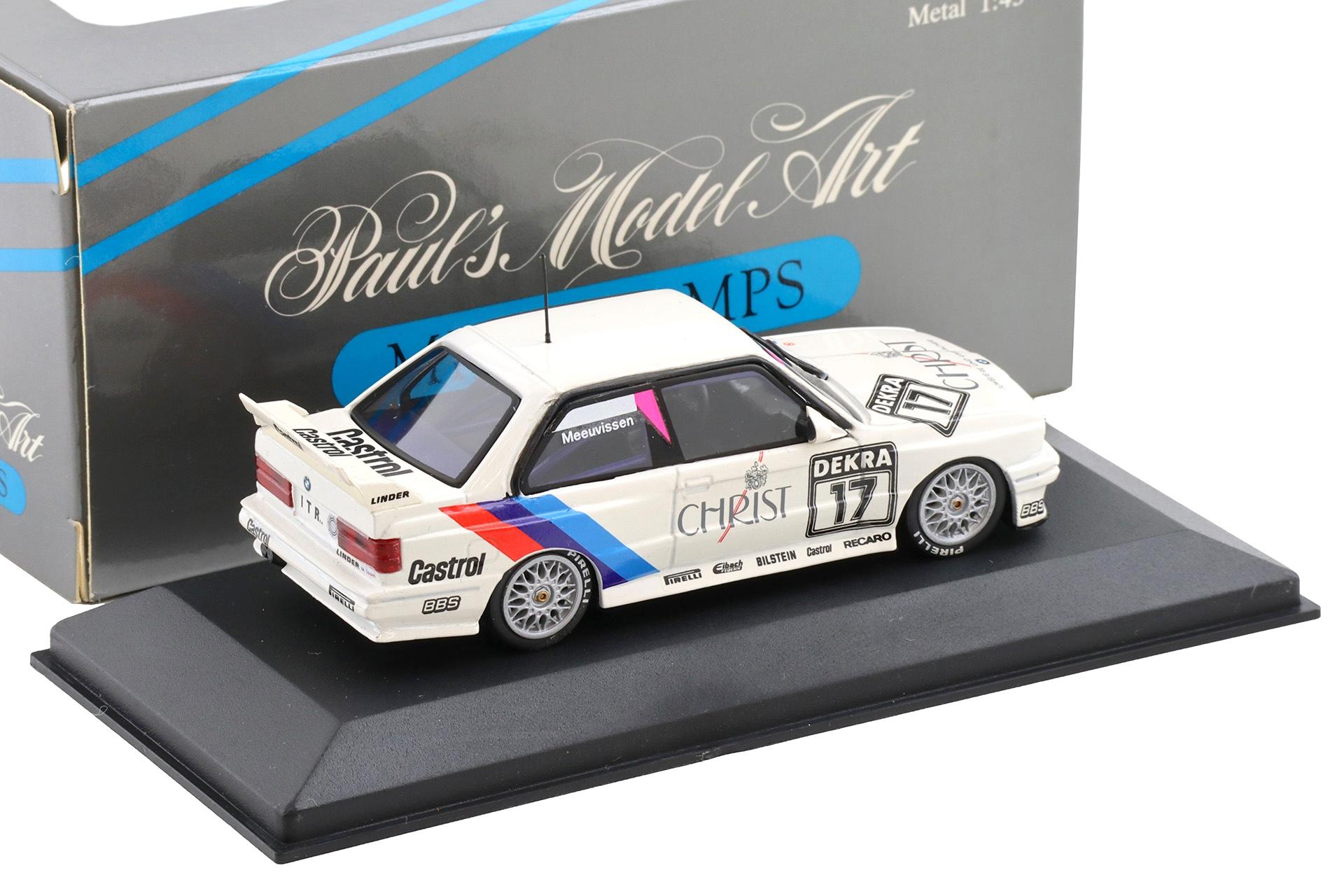 1:43 Minichamps BMW M3 E30 Sport Evo Team Linder #17 Meeuvissen Christ