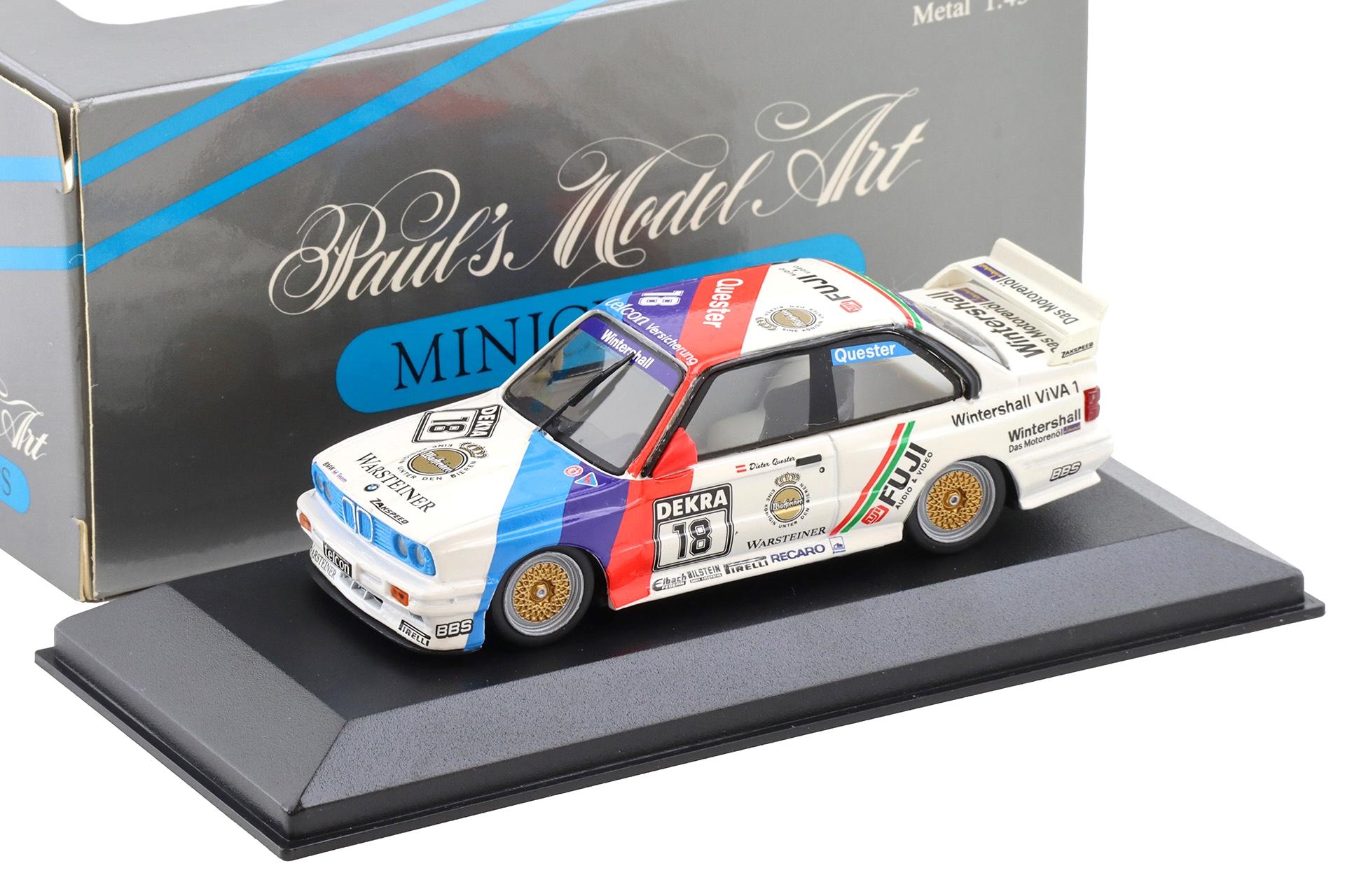 1:43 Minichamps BMW M3 E30 Team Zakspeed #18 Quester Warsteiner