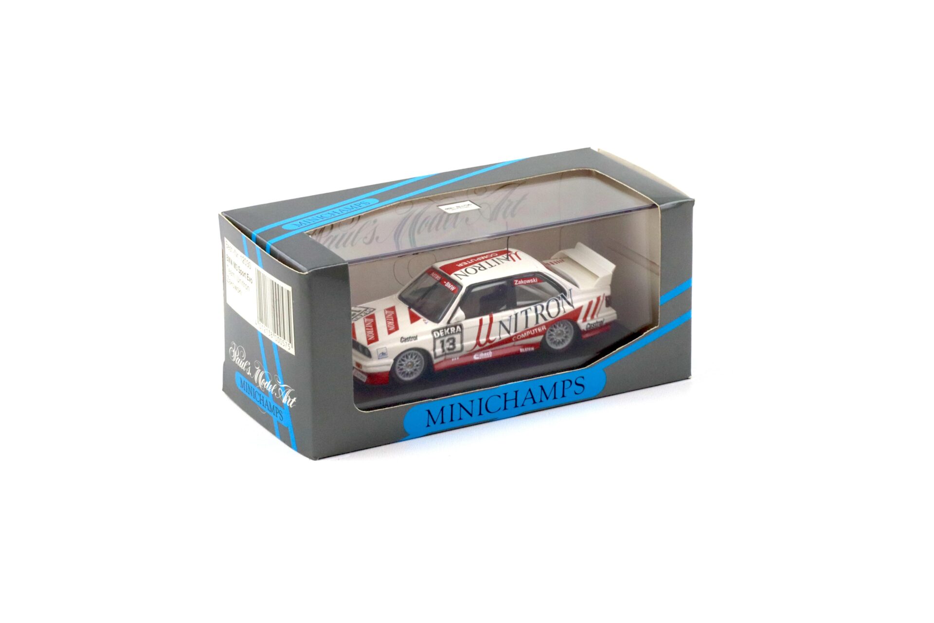 1:43 Minichamps BMW M3 E30 Sport Evo Team Unitron #13 Zakowski