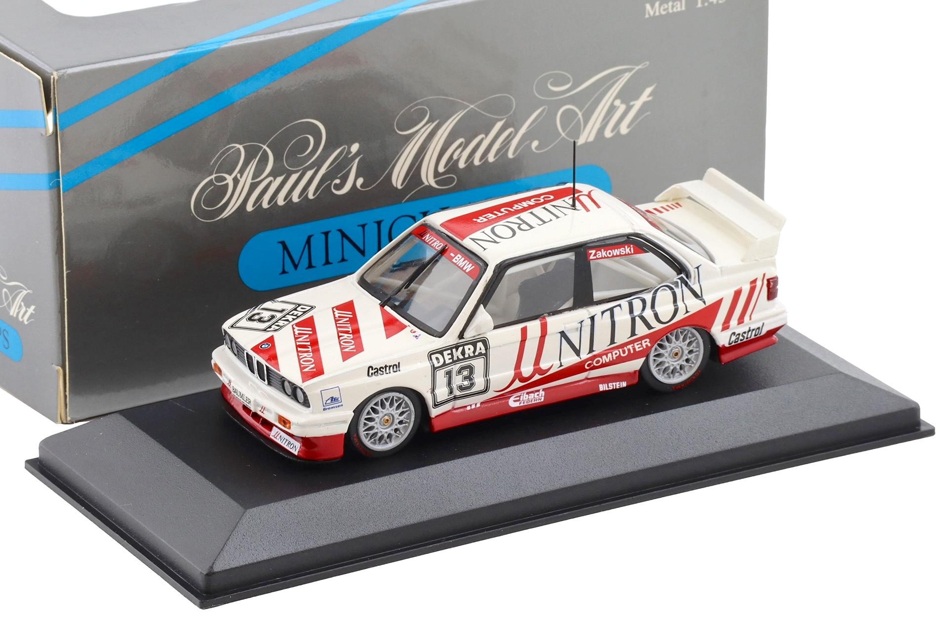 1:43 Minichamps BMW M3 E30 Sport Evo Team Unitron #13 Zakowski
