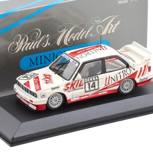 1:43 Minichamps BMW M3 E30 Sport Evo Team Unitron #14 Kelleners