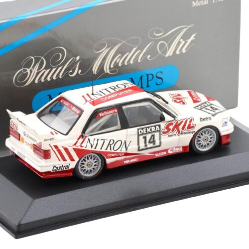 1:43 Minichamps BMW M3 E30 Sport Evo Team Unitron #14 Kelleners
