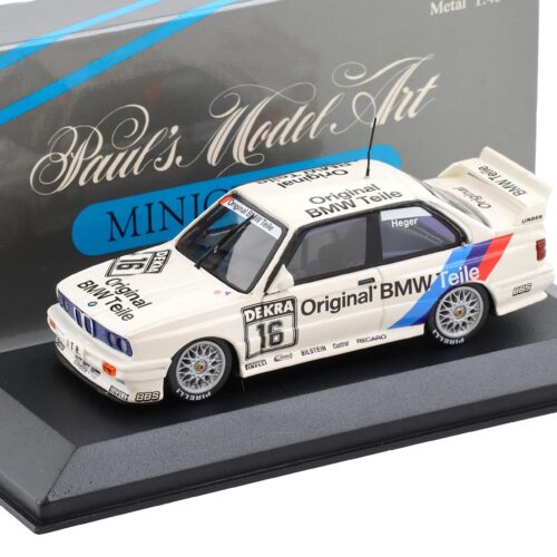 1:43 Minichamps BMW M3 E30 Sport Evo Team Linder #16 Heger