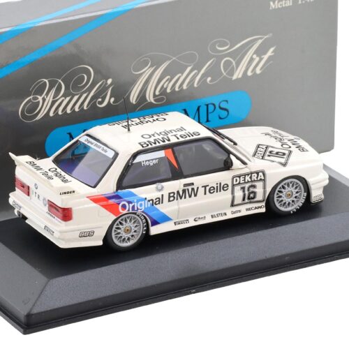 1:43 Minichamps BMW M3 E30 Sport Evo Team Linder #16 Heger