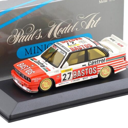 1:43 Minichamps BMW M3 E30 Bigazzi/ Bastos 24h SPA 4th Place #27 Bastos