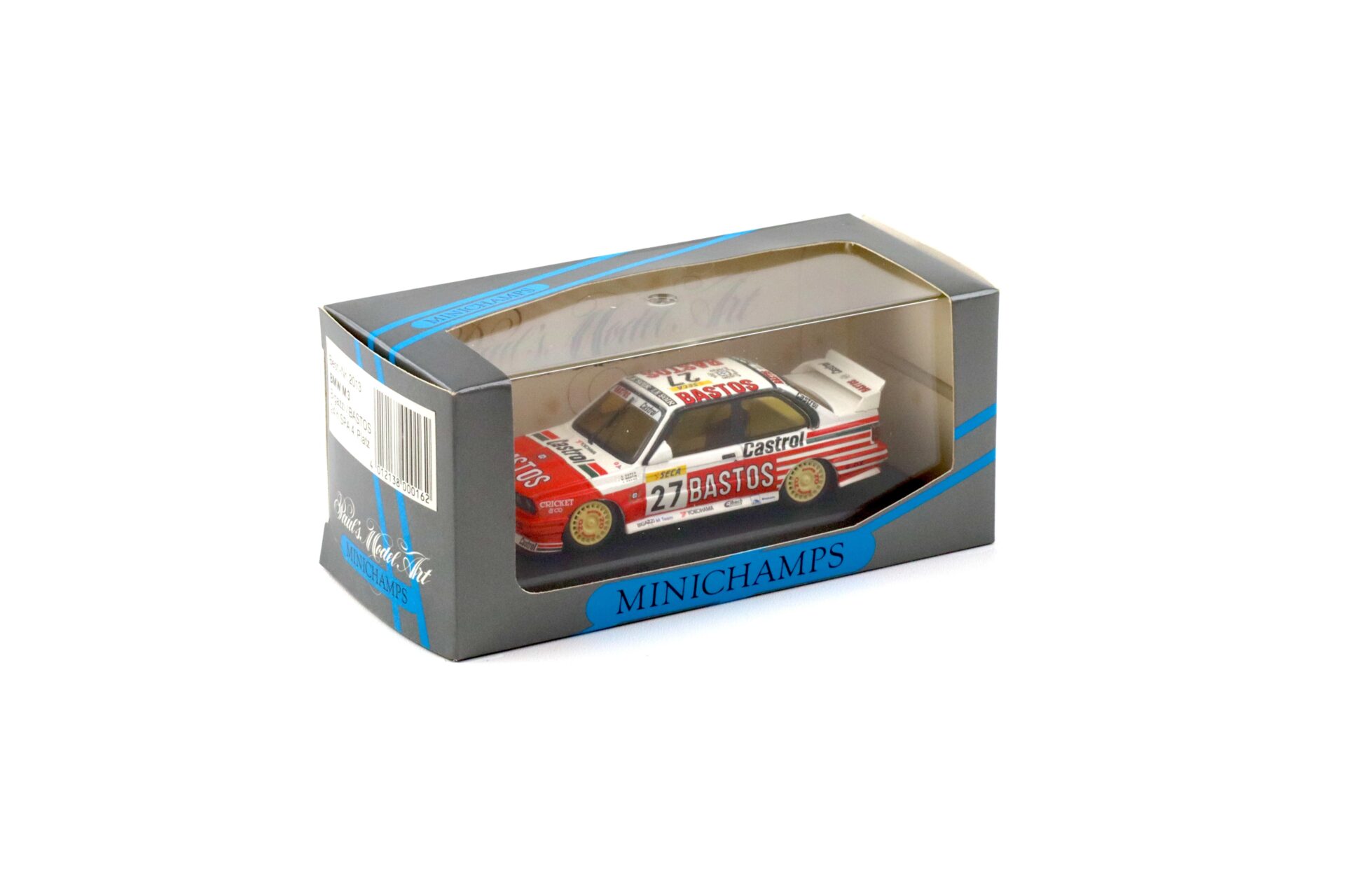 1:43 Minichamps BMW M3 E30 Bigazzi/ Bastos 24h SPA 4th Place #27 Bastos