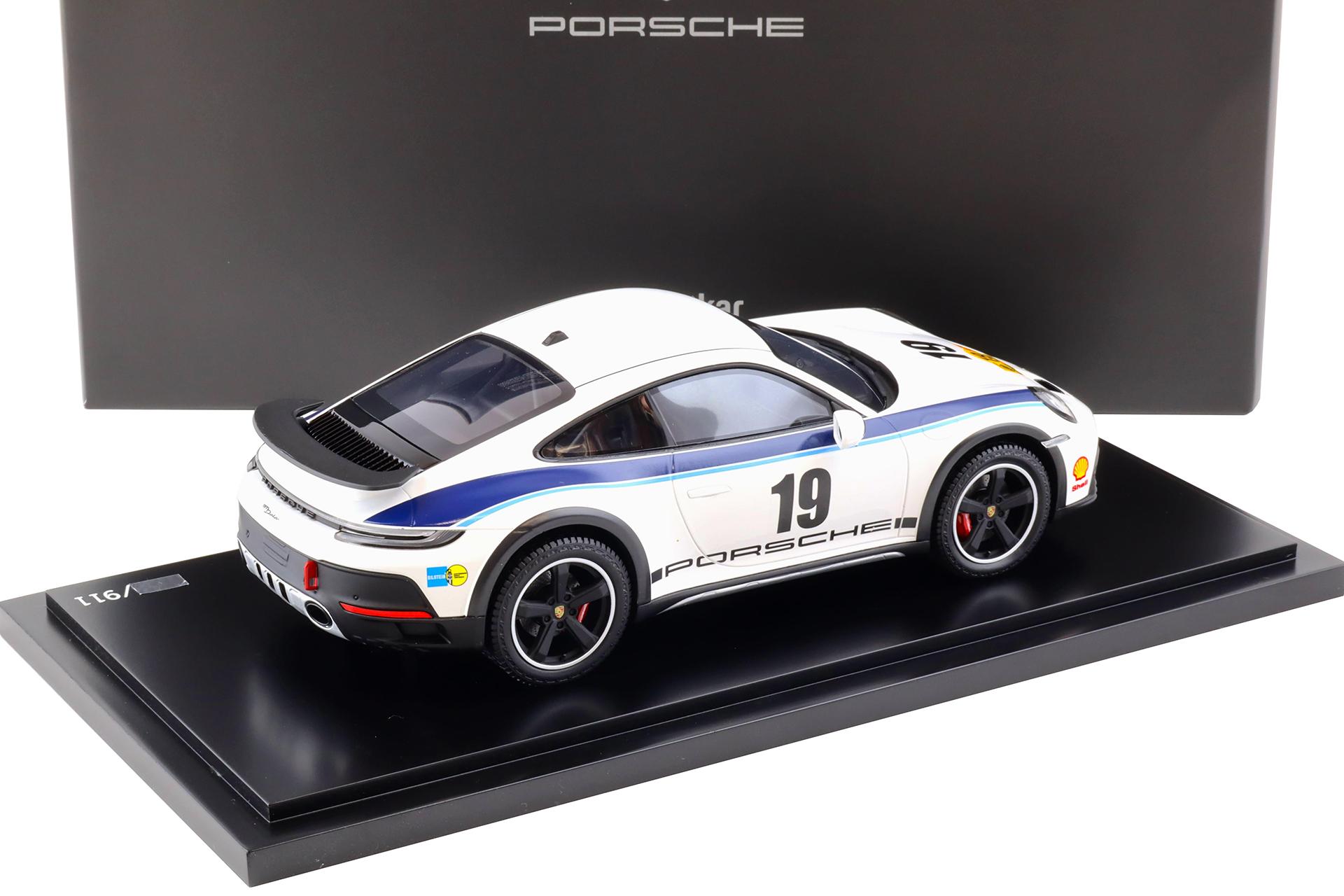 1:18 Spark Porsche 911 (992) Dakar Rallye 1974 Design Kühne & Nagel WAP DEALER