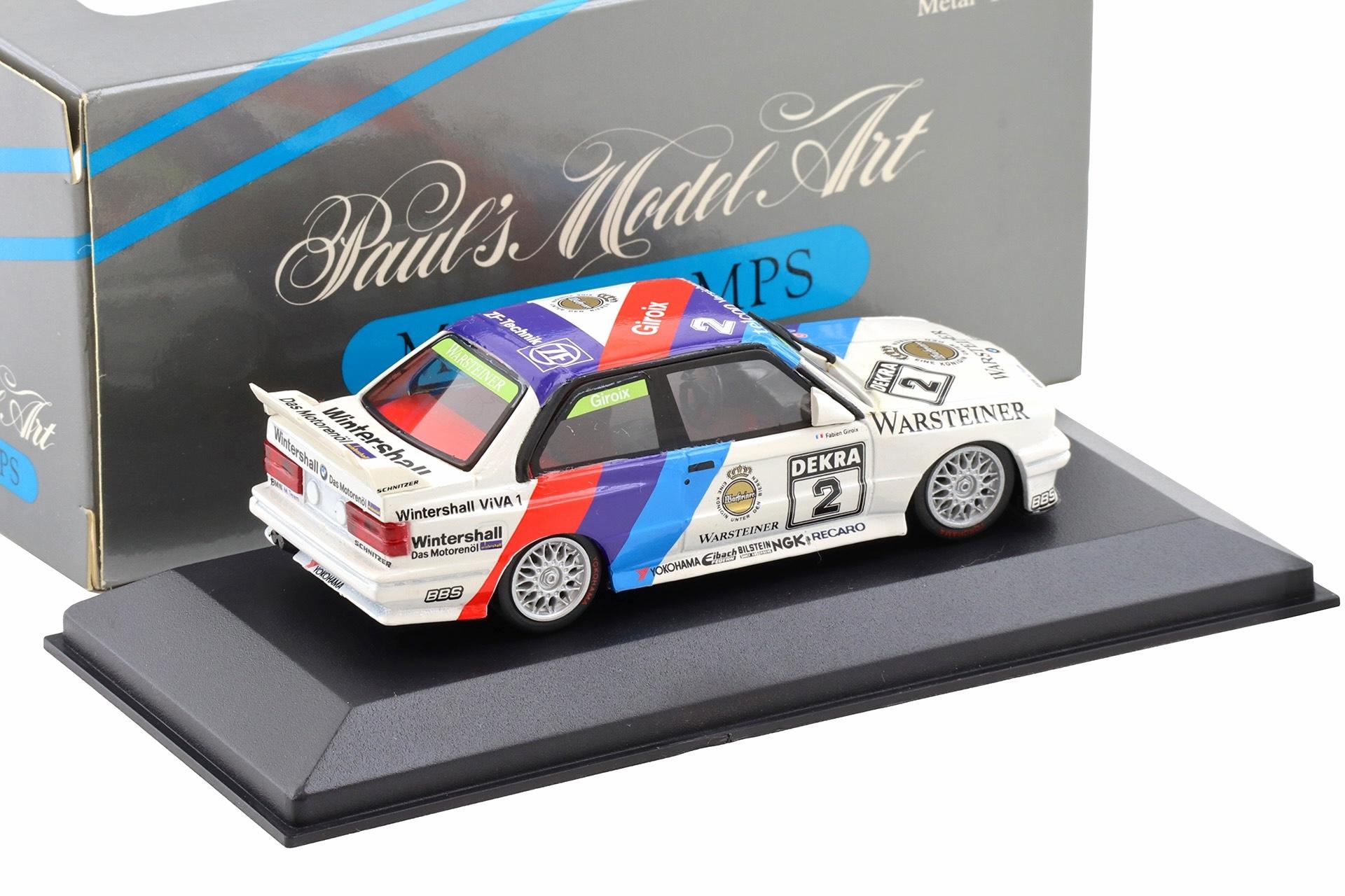 1:43 Minichamps BMW M3 E30 Team Schnitzer Giroix #2 Warsteiner