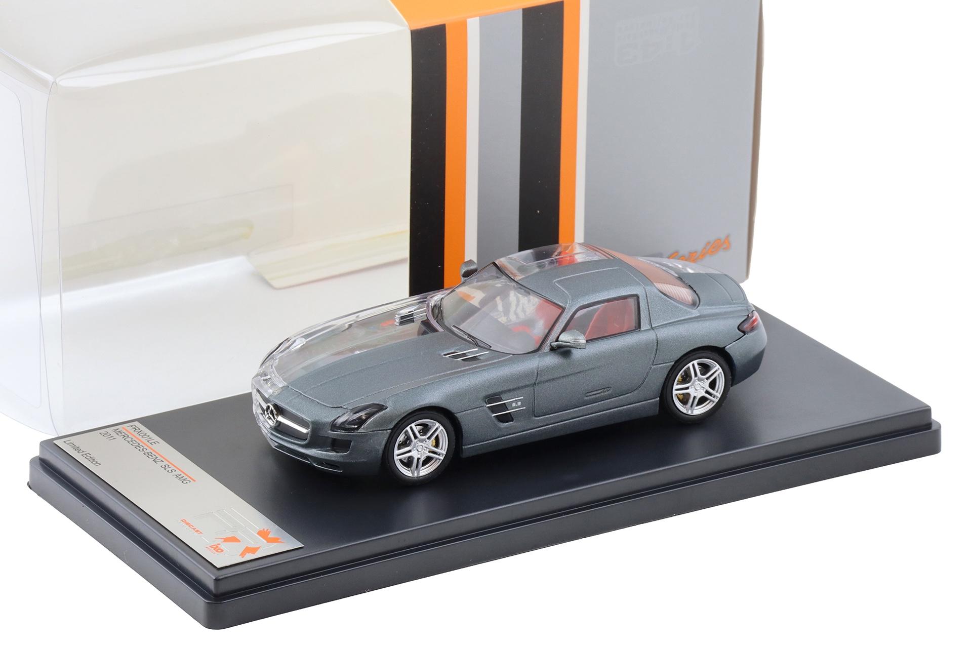 1:43 PremiumX Mercedes SLS AMG 2011 matt grey/ clear finish Limited Edition