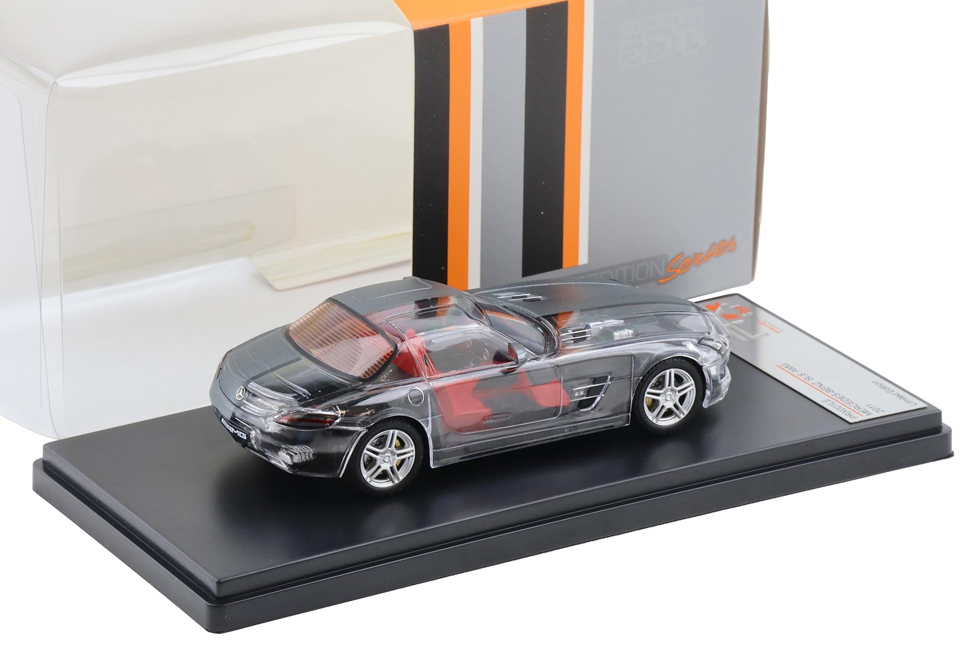 1:43 PremiumX Mercedes SLS AMG 2011 matt grey/ clear finish Limited Edition