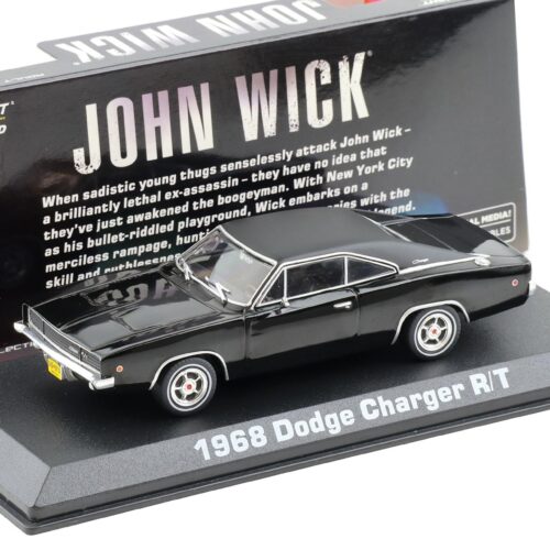 1:43 Greenlight 1968 Dodge Charger R/T Coupe black JOHN WICK