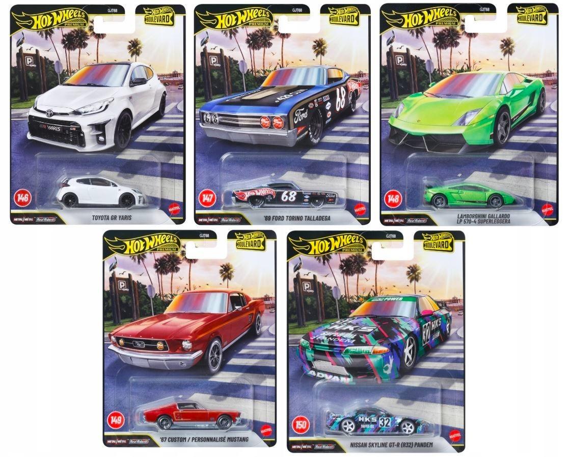 1:64 Hot Wheels Boulevard Series 2026 Car Culture Premium Pack 5 pcs. 978G Nissan, Lamborghini
