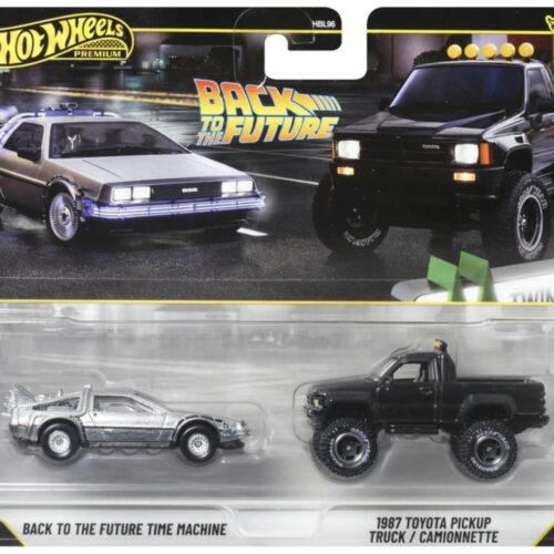 1:64 Hot Wheels 2026 Premium 2-Pack 979V Back to the Future Time Machine + Toyota