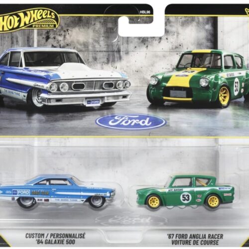 1:64 Hot Wheels 2026 Premium 2-Pack 979V Custom Ford Galaxie 500 + Ford Anglia