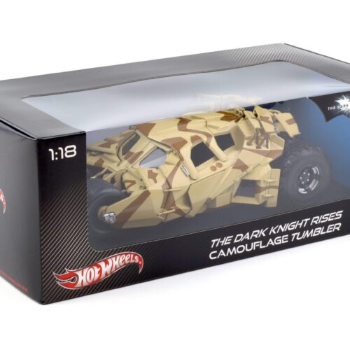 1:18 Hot Wheels BATMAN The Dark Knight Rises Camouflage Batmobile Tumbler BCJ76