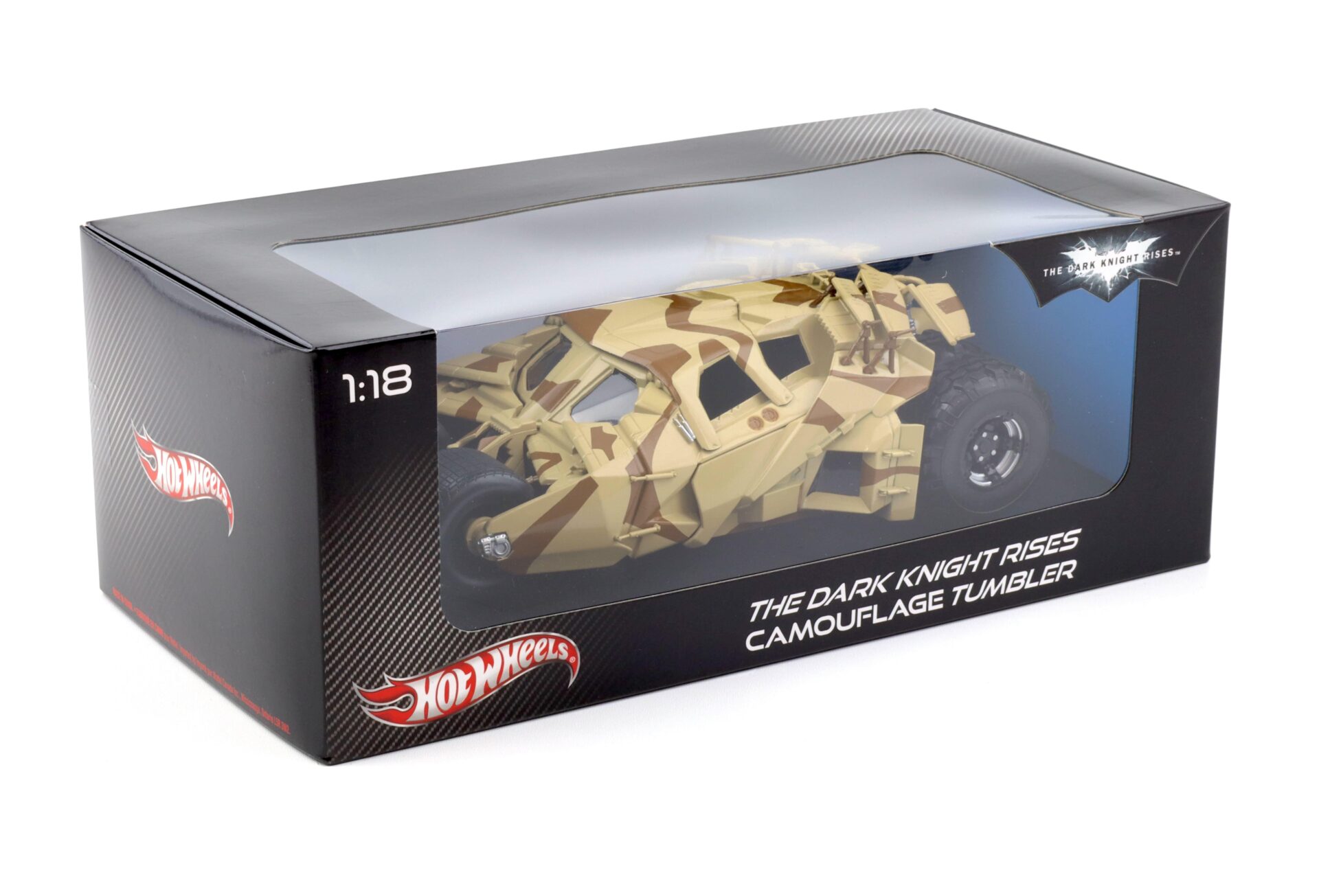 1:18 Hot Wheels BATMAN The Dark Knight Rises Camouflage Batmobile Tumbler BCJ76