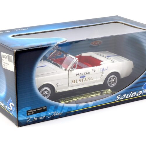 1:18 Solido 1964 Ford Mustang Convertible Pace Car white
