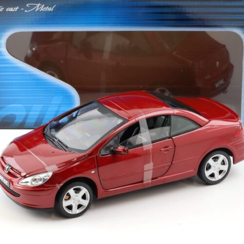 1:18 Solido Peugeot 307 CC closed roof red metallic