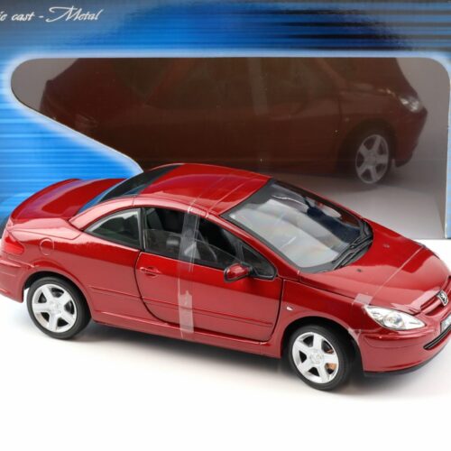 1:18 Solido Peugeot 307 CC closed roof red metallic