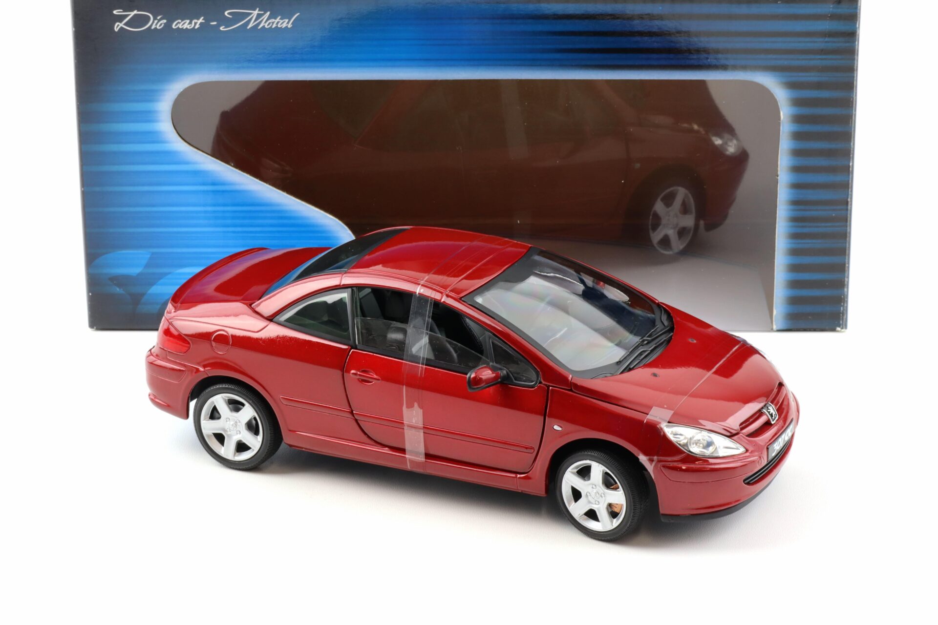 1:18 Solido Peugeot 307 CC closed roof red metallic
