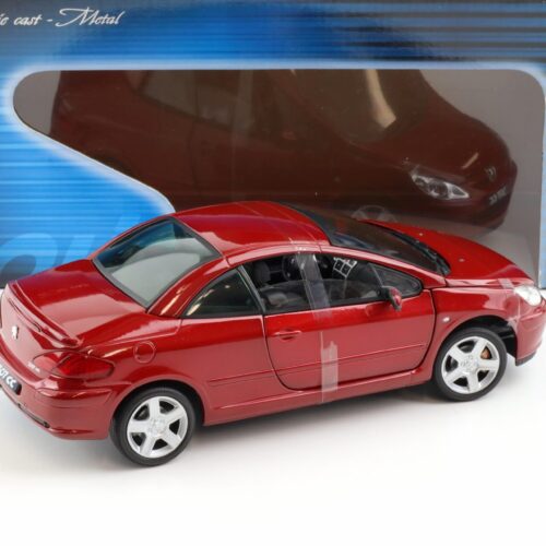 1:18 Solido Peugeot 307 CC closed roof red metallic
