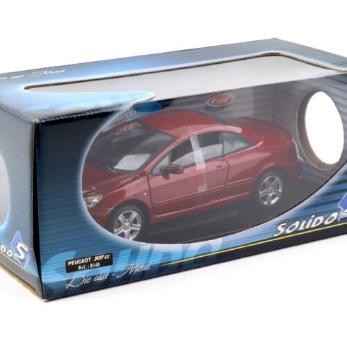 1:18 Solido Peugeot 307 CC closed roof red metallic