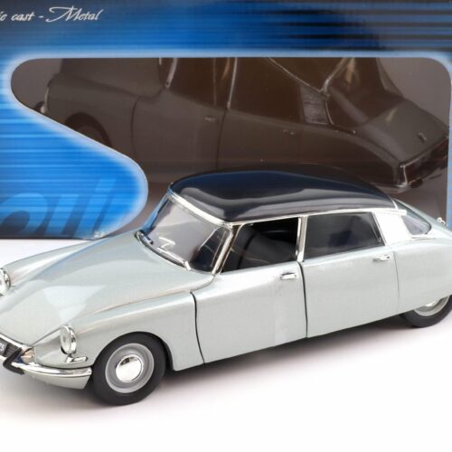 1:18 Solido Citroen DS 19 Berline 1963 silver-grey metallic/ black