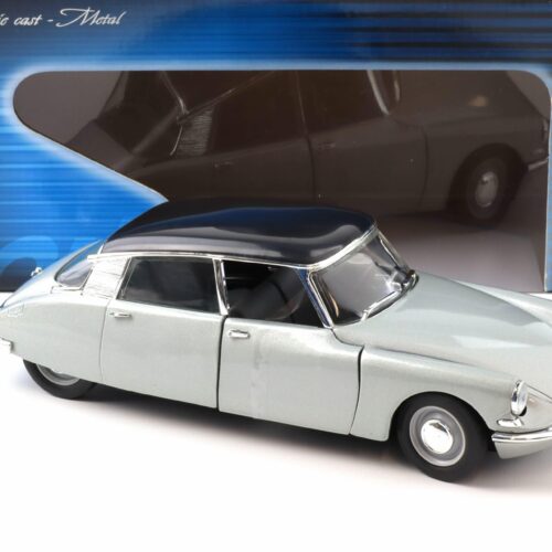 1:18 Solido Citroen DS 19 Berline 1963 silver-grey metallic/ black