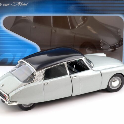 1:18 Solido Citroen DS 19 Berline 1963 silver-grey metallic/ black
