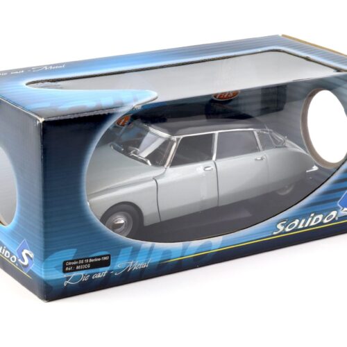1:18 Solido Citroen DS 19 Berline 1963 silver-grey metallic/ black