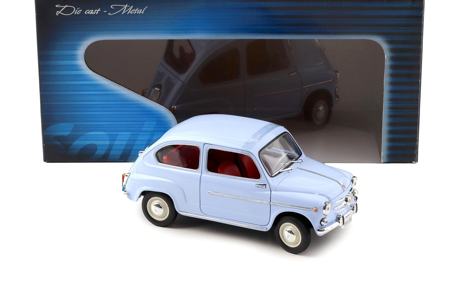 1:18 Solido Fiat 600 Berline 1963 light blue