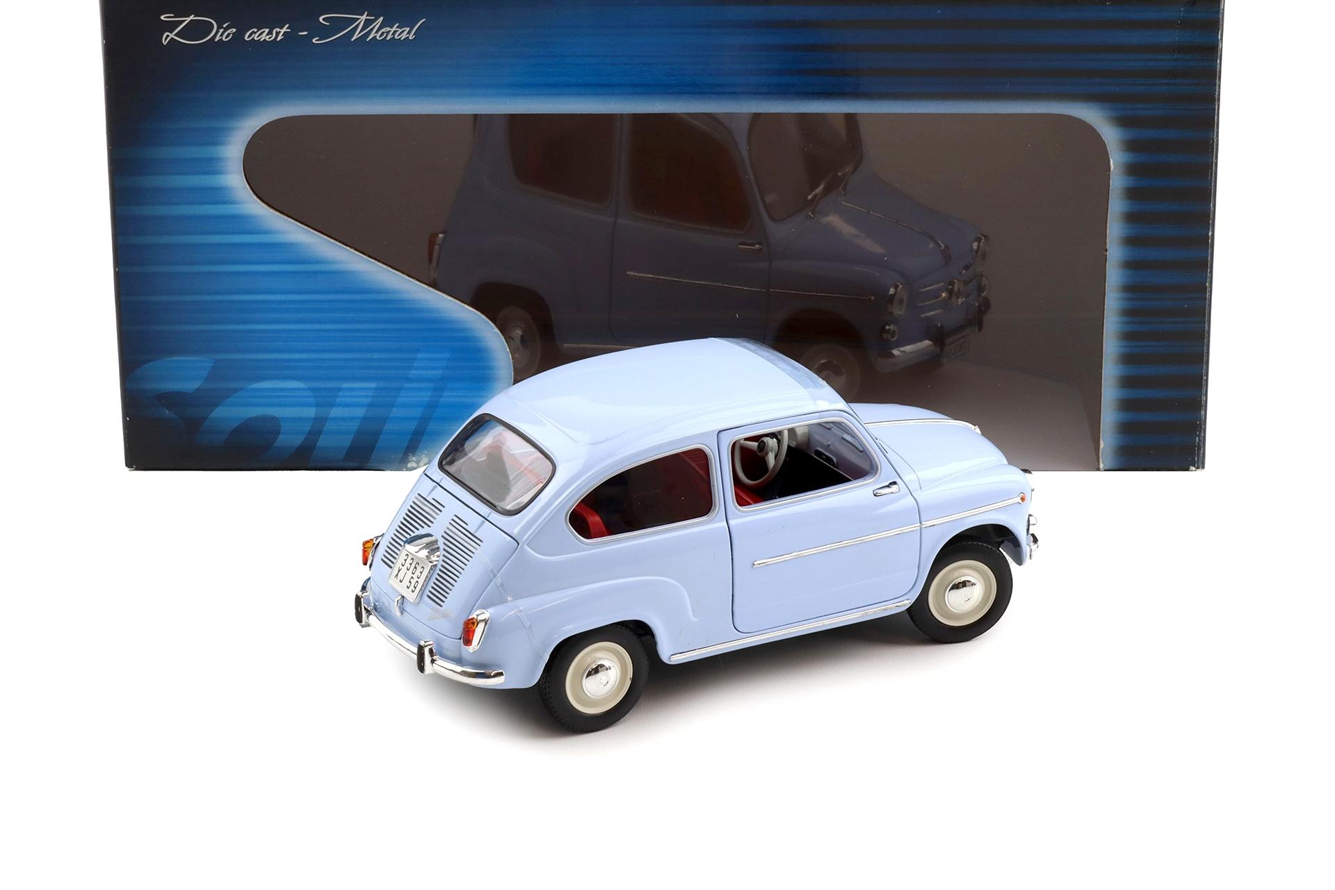 1:18 Solido Fiat 600 Berline 1963 light blue