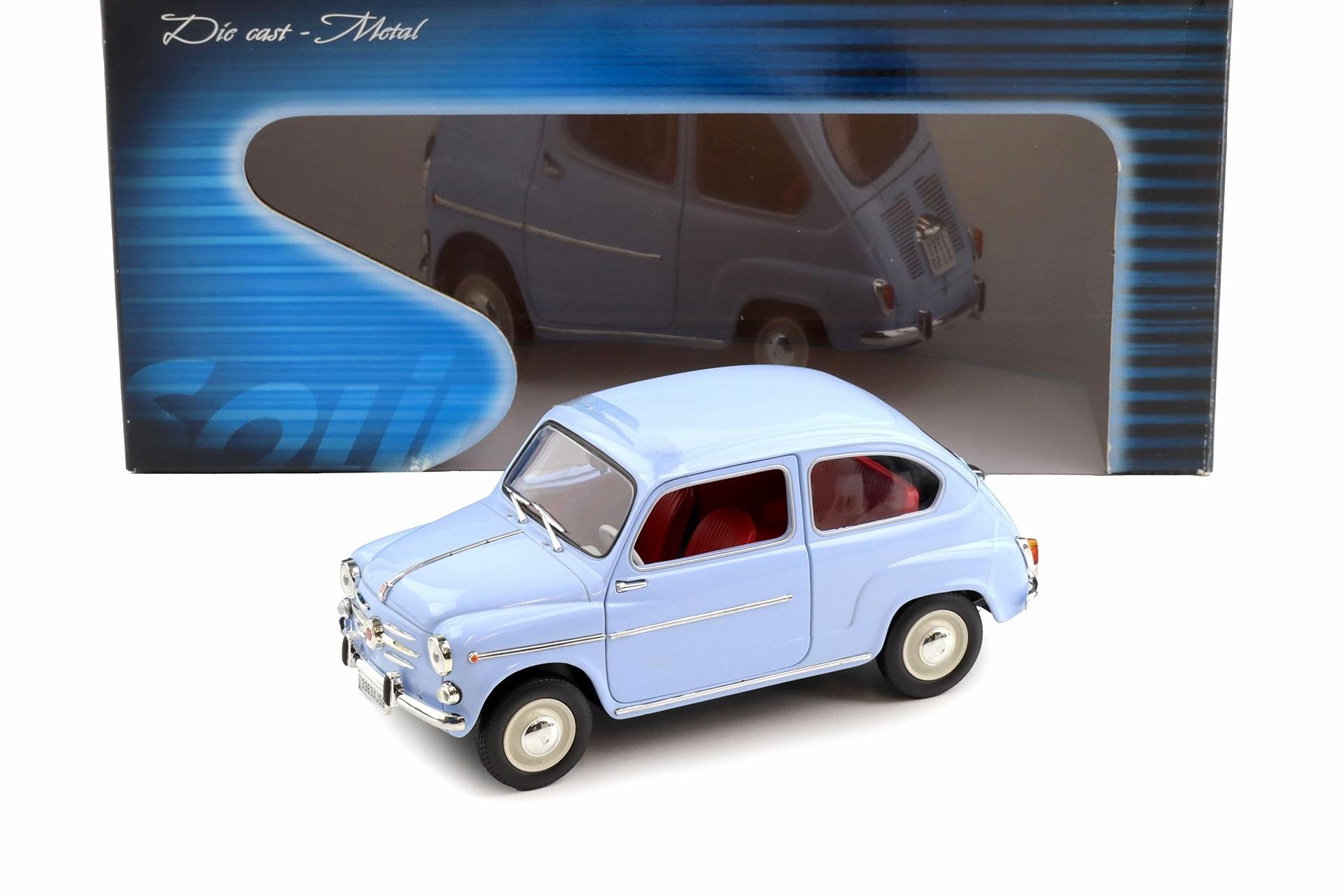 1:18 Solido Fiat 600 Berline 1963 light blue