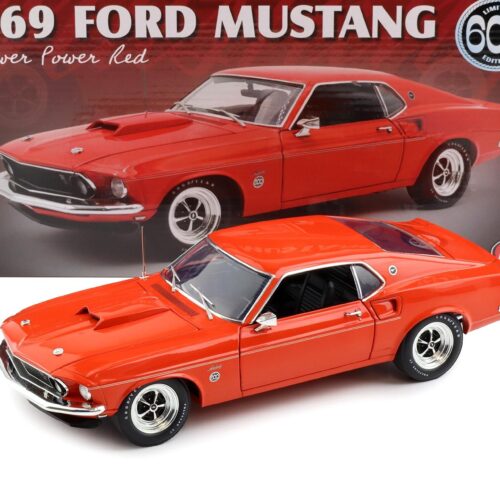 1:18 ACME 1969 Ford Mustang 600 Coupe Flower Power red/orange Limited