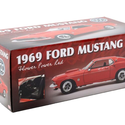 1:18 ACME 1969 Ford Mustang 600 Coupe Flower Power red/orange Limited