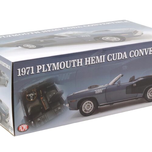 1:18 ACME 1971 Plymouth Hemi Cuda Convertible Winchester grey/ black