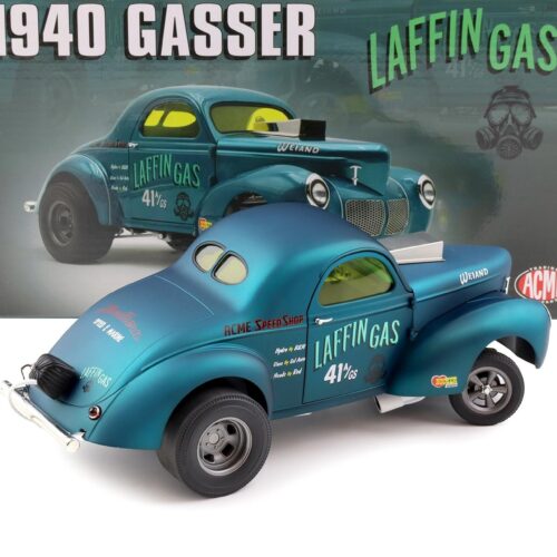 1:18 ACME 1940 Willys Gasser Laffin Gas blue metallic