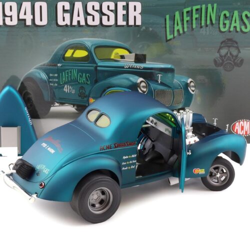 1:18 ACME 1940 Willys Gasser Laffin Gas blue metallic