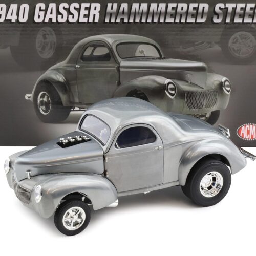 1:18 ACME 1940 Willys Gasser Hammered Steel clear finish