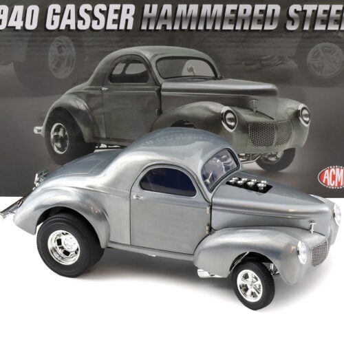 1:18 ACME 1940 Willys Gasser Hammered Steel clear finish
