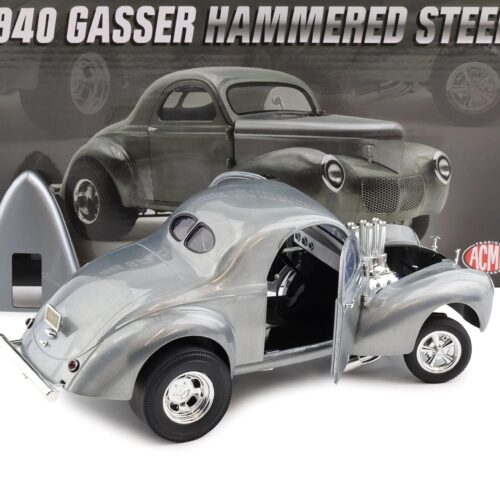 1:18 ACME 1940 Willys Gasser Hammered Steel clear finish