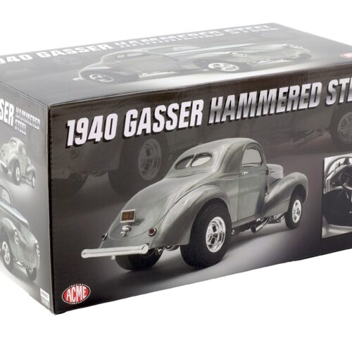 1:18 ACME 1940 Willys Gasser Hammered Steel clear finish