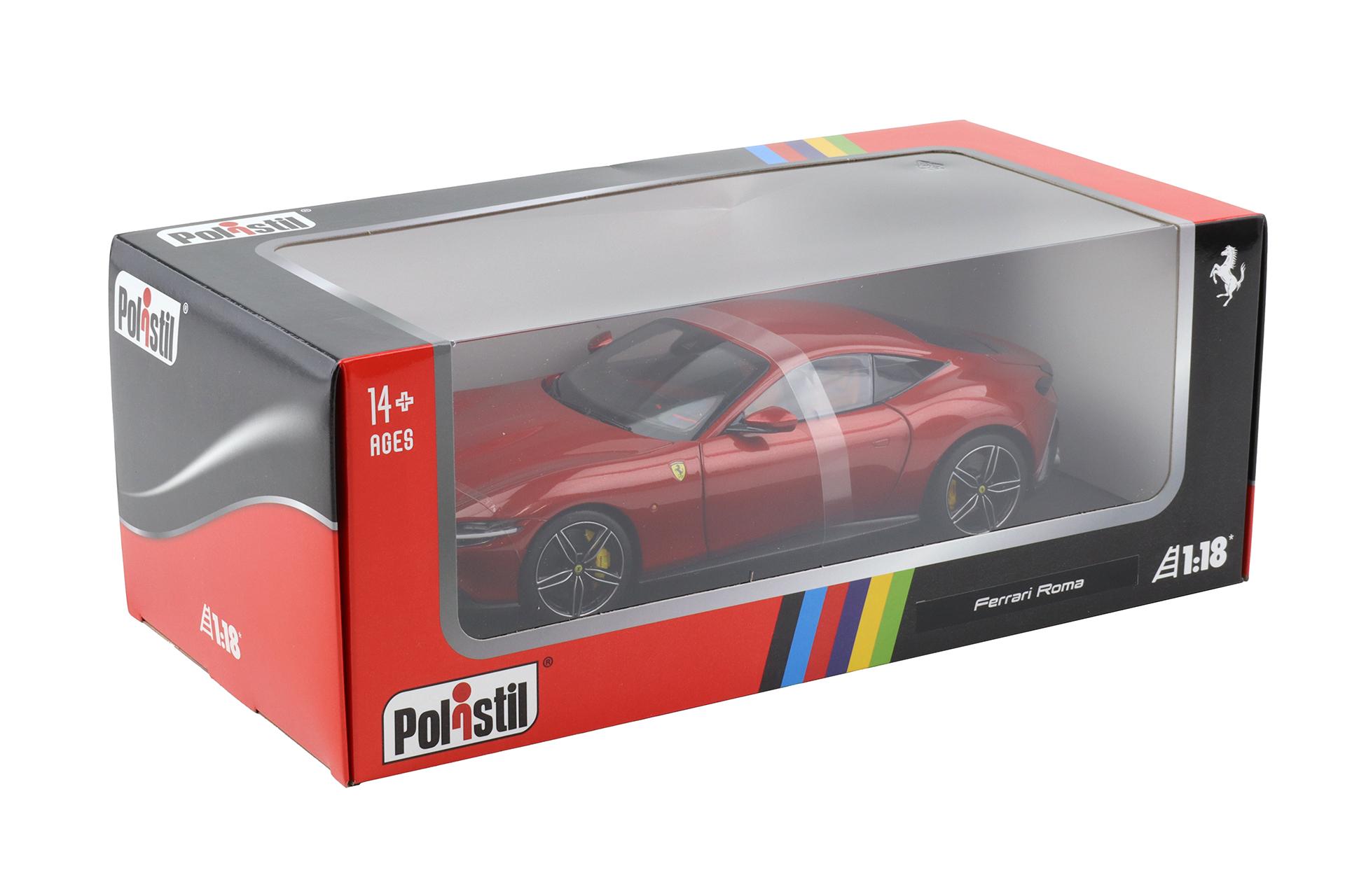 1:18 Polistil Ferrari Roma Coupe 2019 Rosso Magma red metallic