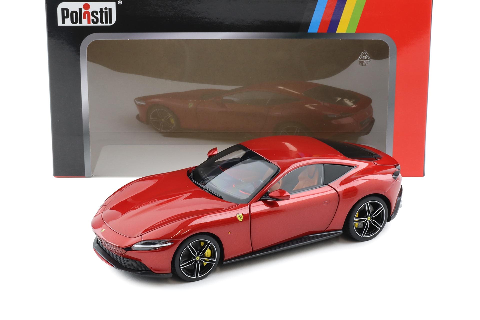 1:18 Polistil Ferrari Roma Coupe 2019 Rosso Magma red metallic