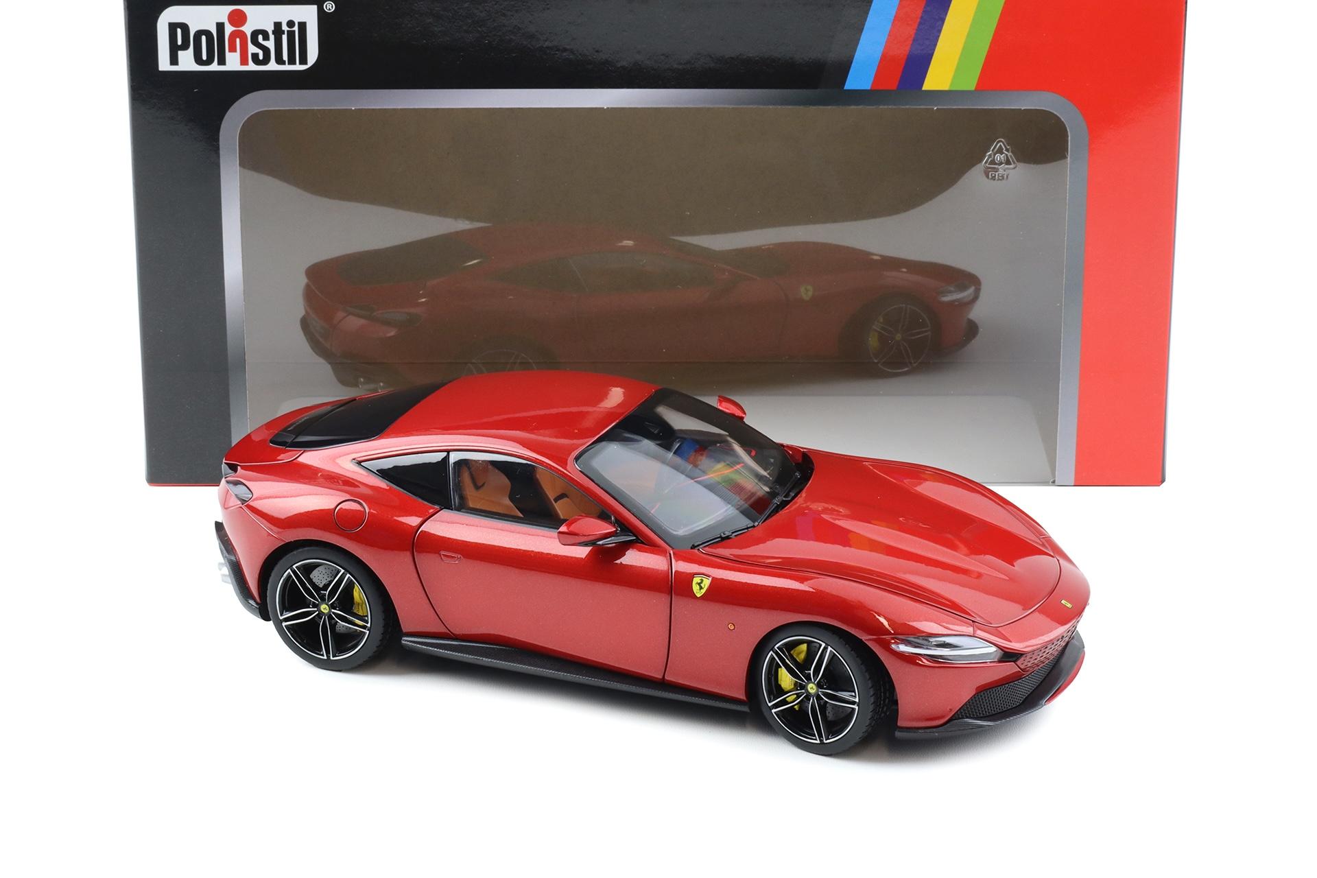 1:18 Polistil Ferrari Roma Coupe 2019 Rosso Magma red metallic