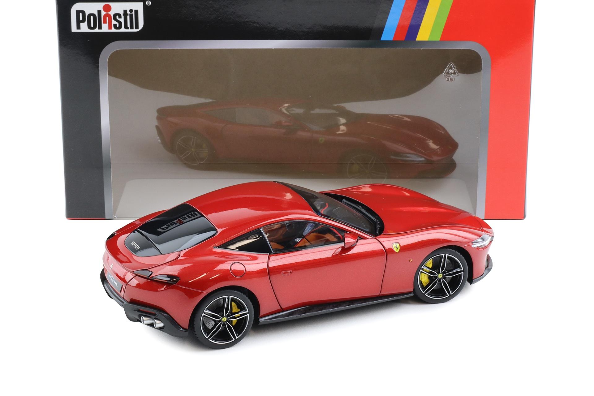 1:18 Polistil Ferrari Roma Coupe 2019 Rosso Magma red metallic