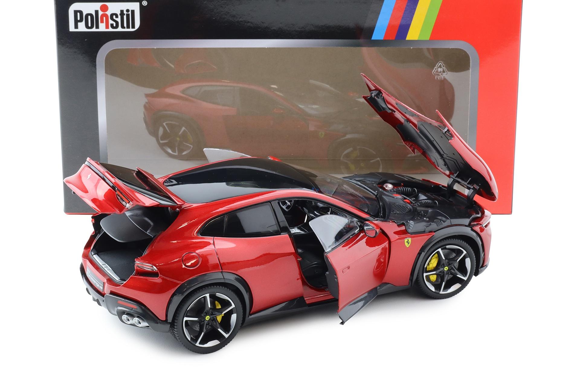 1:18 Polistil Ferrari Purosangue 2022 Rosso Magma red metallic
