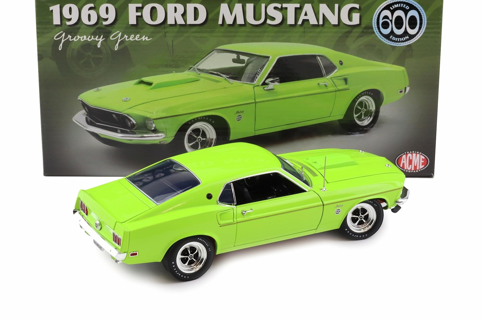 1:18 ACME 1969 Ford Mustang 600 Coupe Groovy green Limited